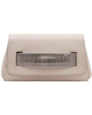 Orciani Chain Clutch Bag - Grey