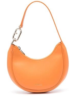 Furla Primavera Leather Shoulder Bag - Orange