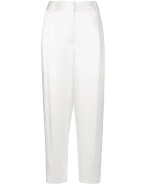 Tibi Celia Sculpted Cropped Pants - White