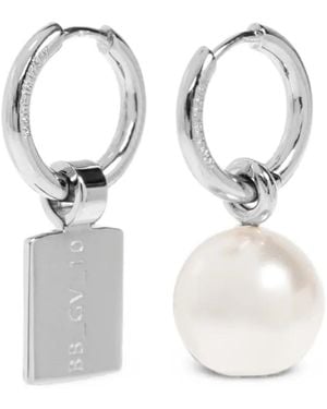 Balenciaga Malibu Pearl Earrings - White
