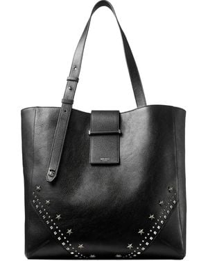 Jimmy Choo Medium Bar Vertical Tote Bag - Black