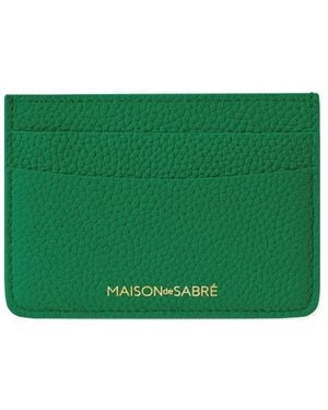 Maison De Sabre Leather Card Holder - Green