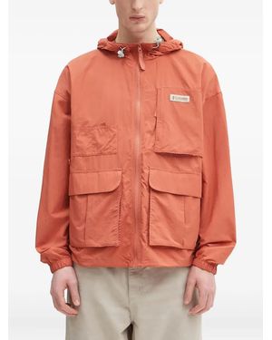 Columbia Hooded Windbreaker Jacket - Orange