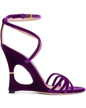 Tom Ford Sandali 105 Con Cinturini - Viola