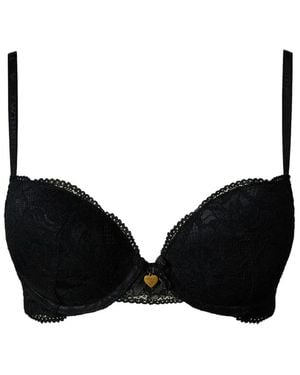 Twinset Lace Push-Up Bra - Black