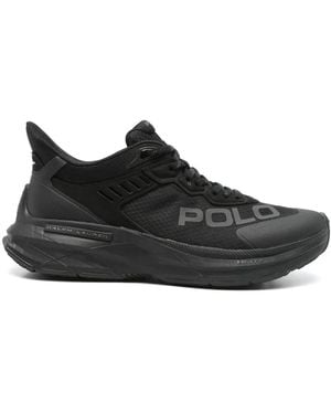 Polo Ralph Lauren Mesh Court Blade Trainers - Black