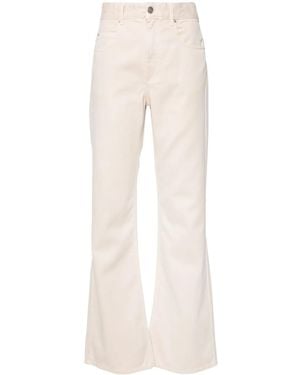 Isabel Marant Vaqueros Bootcut Belvira De Talle Alto - Neutro