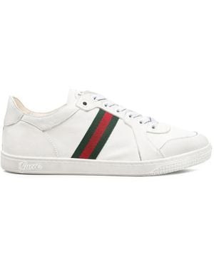 Gucci Stretch Low-Top Sneakers - Blanc