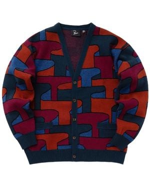 by Parra アブストラクトパターン カーディガン - ブルー