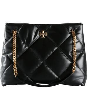Tory Burch Kira Quilted Chain Tote Bag - ブラック