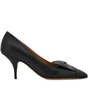 Ferragamo Spitze Pumps Mit Schleifendetail - Schwarz