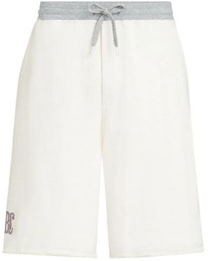 Brunello Cucinelli Cotton And Linen Blend Shorts - White