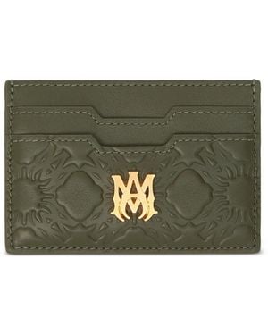 Amiri Ma Quad Leather Cardholder - Grey