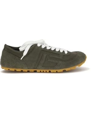 Balmain Racer 45 Lace-Up Trainers - Green