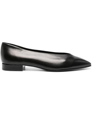 Loro Piana Leren Ballerina's - Zwart