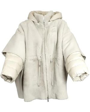 Moorer Hooded Jacket - White