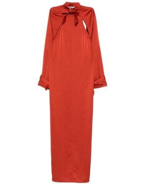 Nanushka Detachable Bolero Maxi Dress (Set Of Two) - Red