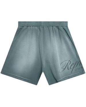 Represent Script Mesh Shorts - Blue