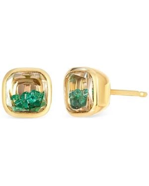 Moritz Glik Puces D'Oreilles Neue Cushion En 18Ct - Metallic