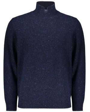 Fedeli High-Neck Sweater - Blue
