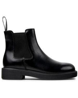 Camper Dea Elasticated-Side Ankle Boots - Black