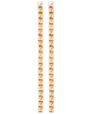 Eddie Borgo Pyramid Drop Earrings - White