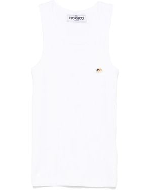 Fiorucci Angel Patch Tank Top - White