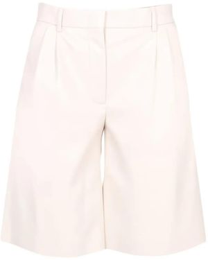 MSGM Short À Design Plissé - Pink