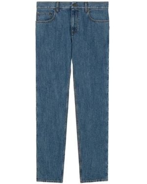 Burberry Logo-Patch Jeans - Blue