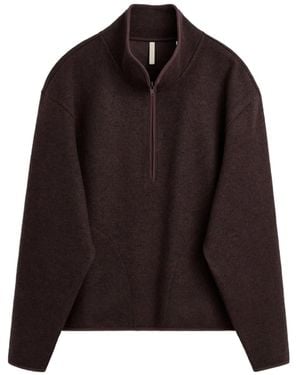 sunflower Pullover mit Reißverschluss - Braun