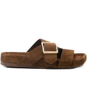 Loewe Ease Buckle スエードサンダル - ブラウン