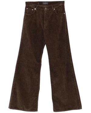 Haikure Clara Corduroy Flared Trousers - Brown