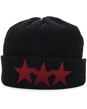 Chrome Hearts Sludge Star-Patch Beanie Hat - Black