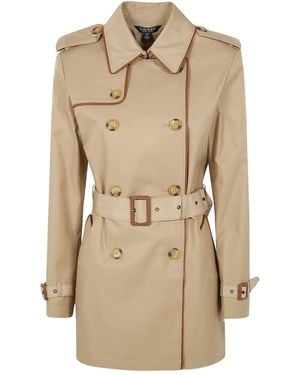 Ralph Lauren Double-Breasted Belted Coat - Natural