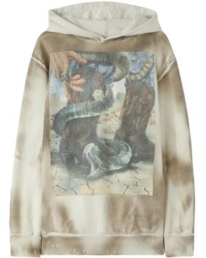 Palm Angels Dice Game Tie-Dye Hoodie - Grey