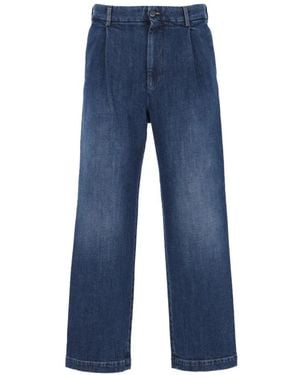 Barena Mazenga Paro Pleated Jeans - Blue