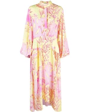 Stella McCartney Coral-Print Maxi-Dress - Pink