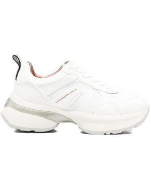Alexander Smith Victoria Leather Trainers - White