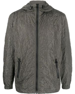 DIESEL Crinkled-Finish Windbreaker - Grey