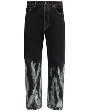 Off-White c/o Virgil Abloh Graphic-Print Jeans - Black