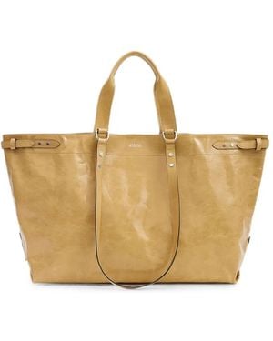 Isabel Marant Winna Leather Tote Bag - Natural