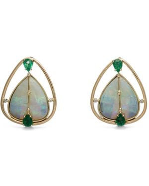 DENISE CASSOU Opal And Emerald Earrings - Green