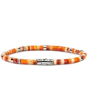John Hardy Sterling Heishi Bead Bracelet - Metallic