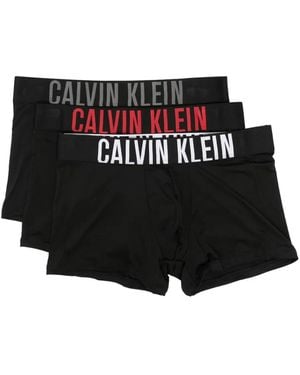 Calvin Klein Logo-Waistband Boxers (Pack Of Three) - Black