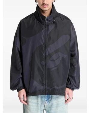 A Bathing Ape Abc Camo Hooded Jacket - Grey