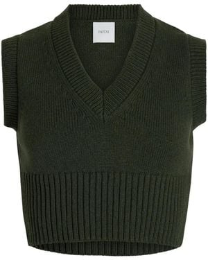 Patou Cropped Vest - Green