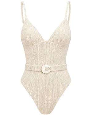 Devon Windsor Bañador Con Cinturón - Blanco