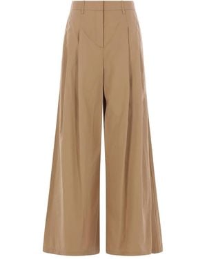 Twp Pleated Trousers - Natural
