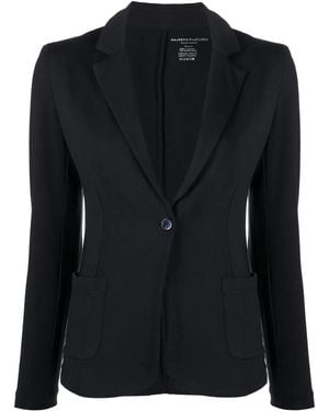 Majestic Filatures Single-Breasted Fitted Blazer - Black