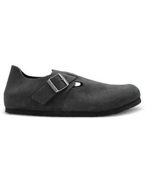 Birkenstock London Buckle-Strap Loafers - Schwarz